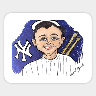 George Herman "Babe" Ruth  the Sultan of Swat Sticker